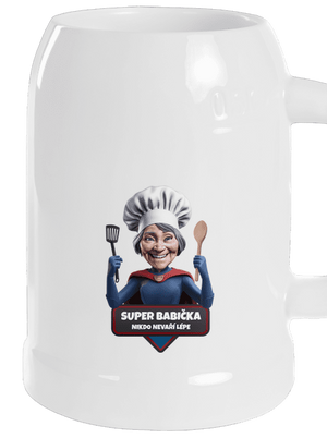 Super babička půllitr White