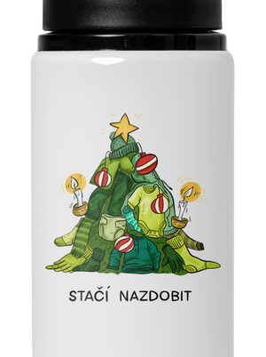 Stačí nazdobit lahev na vodu White