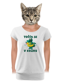 dámské tričko s lemem