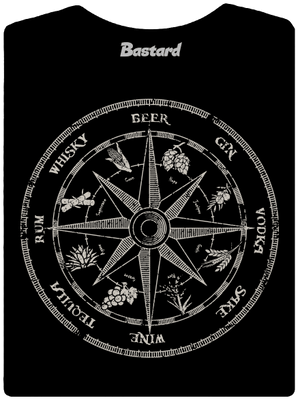 Alkoholický kompas dámské tričko premium Black