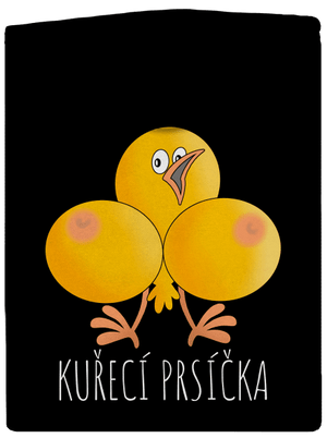 Kuřecí prsíčka dámská mikina na zip Black