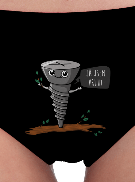 Já jsem Vruut dámské kalhotky Black