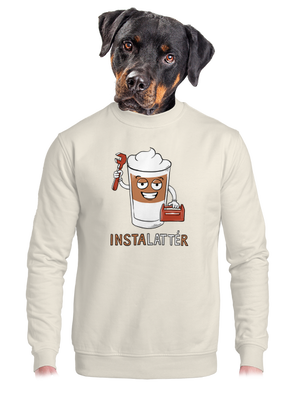 unisex mikina bez kapuce