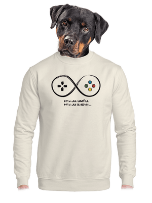 unisex mikina bez kapuce