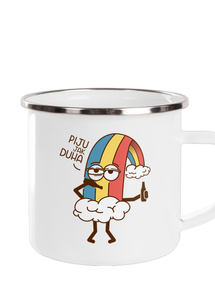 Piju jak duha plecháček White