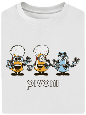 Pivoni unisex tričko oversized White