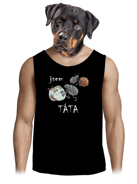 Jsem táta a máma pánské tílko Black
