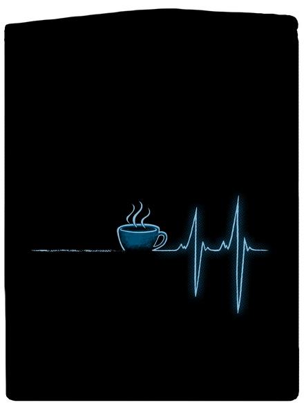 Coffee help pánská mikina na zip Black