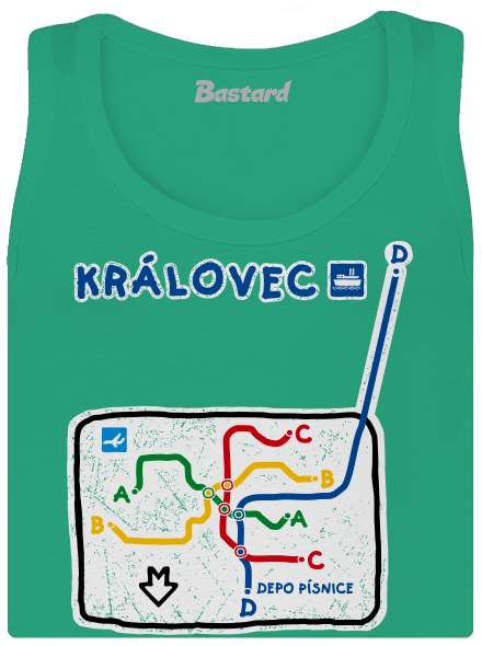 Metro Královec dámské tílko klasické Mint Mal