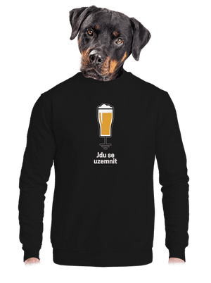 unisex mikina bez kapuce