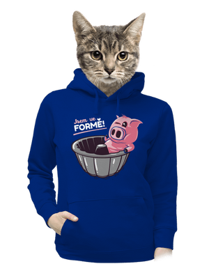 Ve formě dámská mikina klokanka Royal Blue Mal