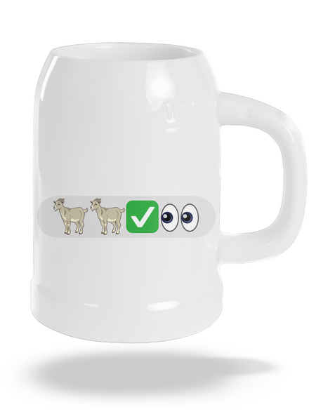 Emoji půllitr White