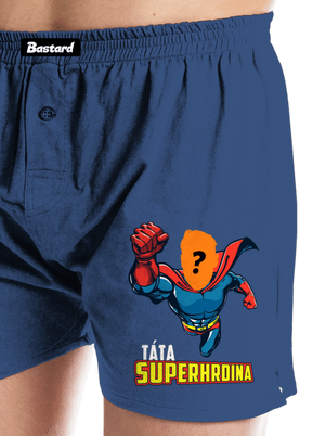 Táta superhrdina pánské trenky Blue