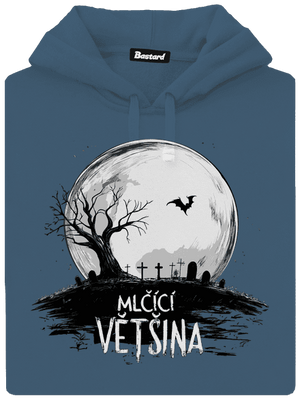 Mlčící většina dámská mikina klokanka Denim