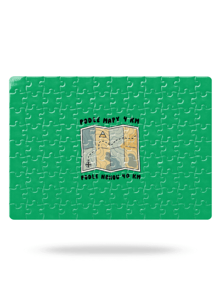 Podle mapy 4 km puzzle White