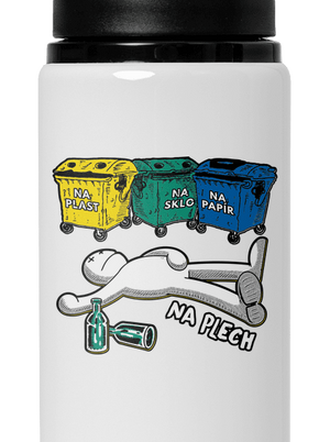 Tříděný odpad lahev na vodu White