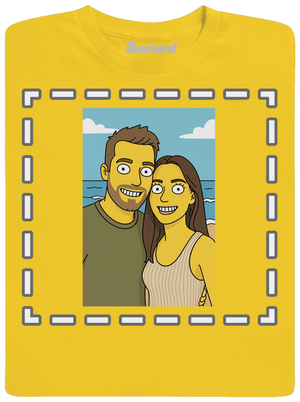Simpsonovi z vlastní fotky dětské tričko Gold