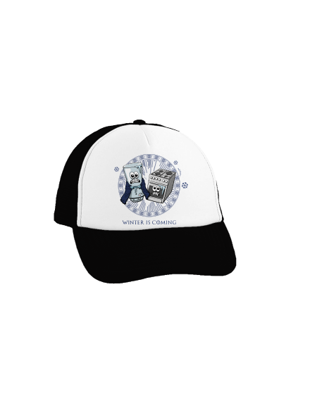 Winter is coming kšiltovka truckerka Black cap