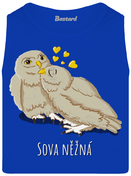 Sova něžná pánské tílko Royal Blue