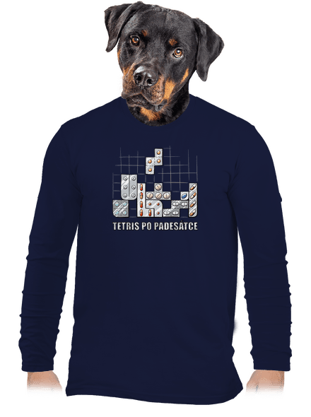 Tetris pánské dlouhý rukáv Navy