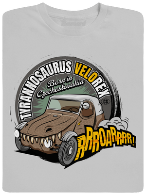 Tyrannosaurus Velorex pánské tričko Pacific Grey