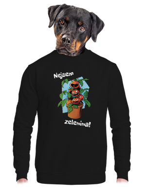 unisex mikina bez kapuce