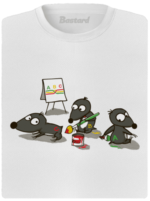 Pražský krtek dámské sportovní tričko White