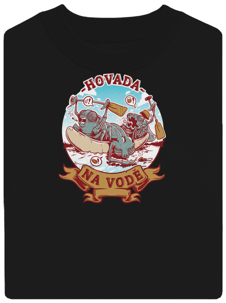 Hovada na vodě unisex mikina bez kapuce Black