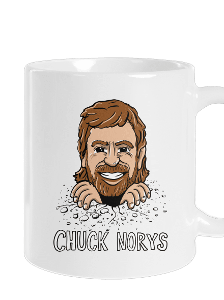 Chuck Norys klasický hrnek White