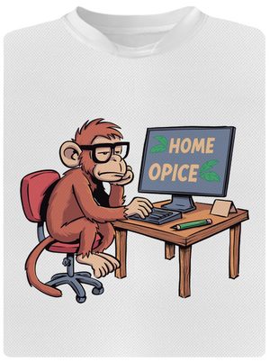 Home opice dětské sportovní tričko White