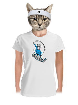 Starý, jak se cítím dámské sportovní tričko White