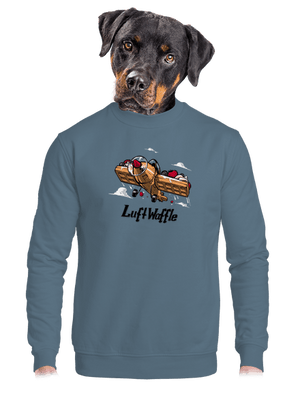 Luftwaffle unisex mikina bez kapuce Nordic Blue