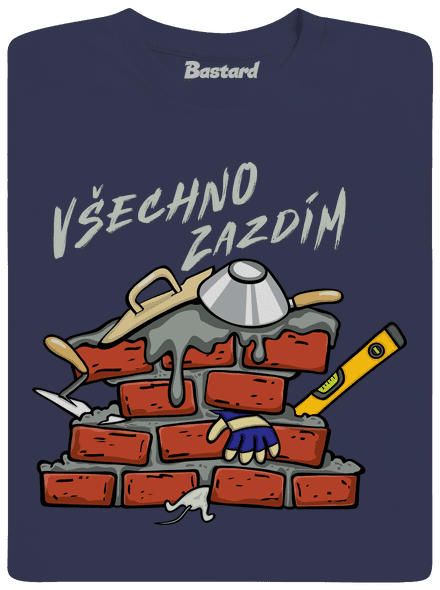 Všechno zazdím pánské tričko Navy Blue