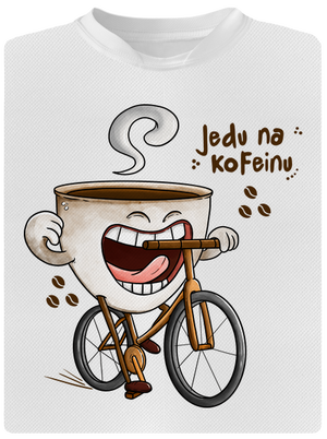 Jedu na kofeinu dětské sportovní tričko White
