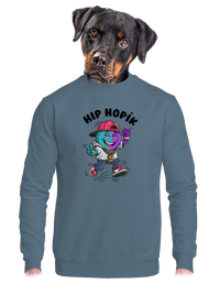 unisex mikina bez kapuce