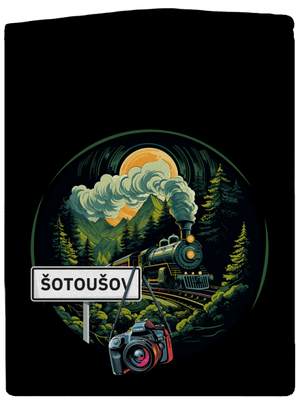 Šotoušov pánská mikina na zip Black