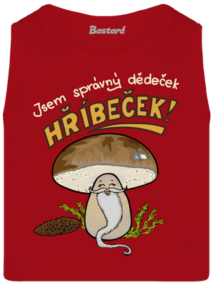 Babka a hříbeček pánské tílko Red
