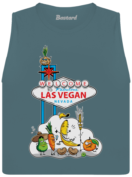 Las Vegan dámské tílko volné Heather Deep Teal