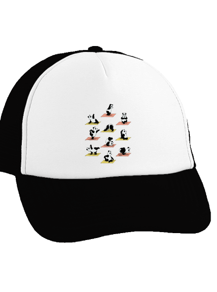 Pandí jóga kšiltovka truckerka Black cap