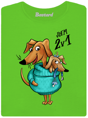 Jsem dva v jednom dámské tričko Apple Green