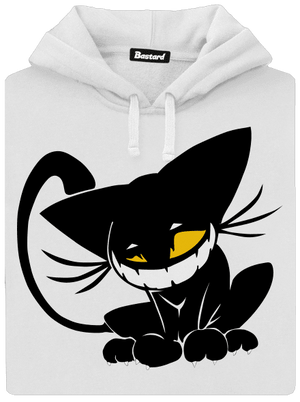 Evil cat dámská mikina klokanka White