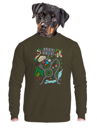 unisex mikina bez kapuce