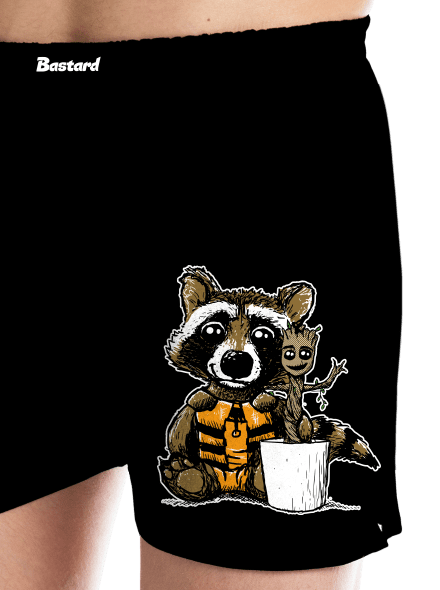 Strážci galaxie pánské trenky Black