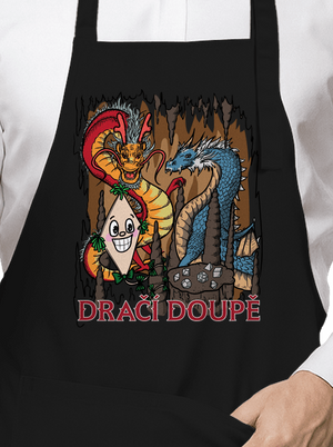 Dračák zástěra Black