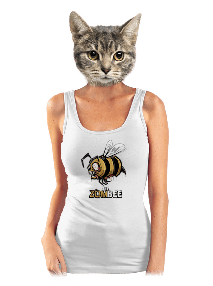 ZomBee - žlutá dámské tílko klasické White