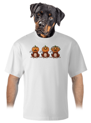 Halloween opičky unisex tričko oversized White