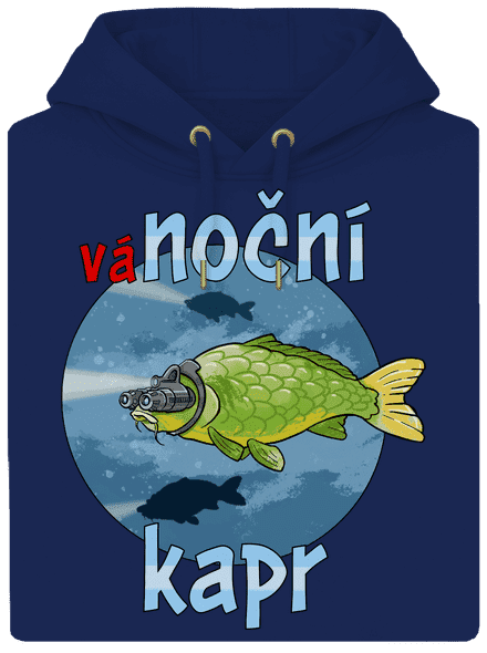 Vánoční kapr unisex mikina premium Navy