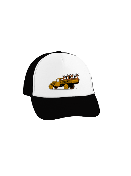 Zásobování kšiltovka truckerka Black cap