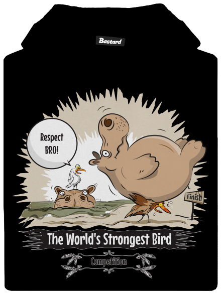 Strongest bird dětská mikina klokanka Black