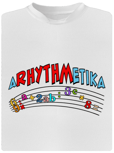Arhythmetika pánské sportovní tričko White
